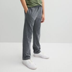 Tek Gear Pants Size L  14/16 Gray Boy's Fleece Drawstring Pockets Jogger NWT